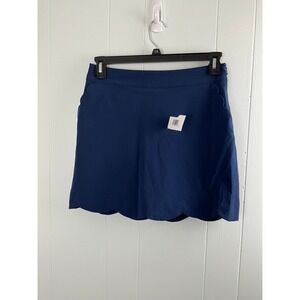 Vineyard Vines Performance Scallop Skort Navy Blue Womens Size 6 Golf Tennis